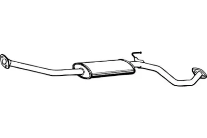 Средний глушитель выхлопных газов FENNO купить