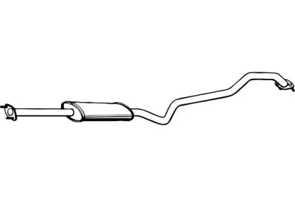 Средний глушитель выхлопных газов FENNO купить