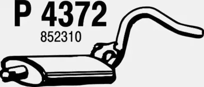 Средний глушитель выхлопных газов FENNO купить