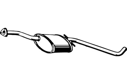 Средний глушитель выхлопных газов FENNO купить