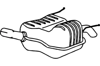 Глушитель выхлопных газов конечный FENNO купить