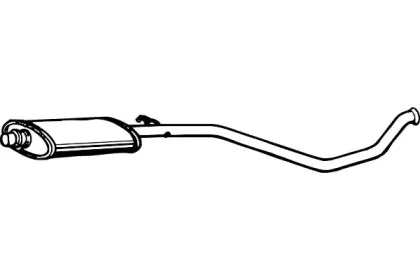 Средний глушитель выхлопных газов FENNO купить