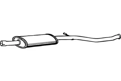 Средний глушитель выхлопных газов FENNO купить