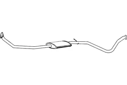 Средний глушитель выхлопных газов FENNO купить