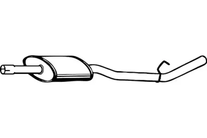 Средний глушитель выхлопных газов FENNO купить