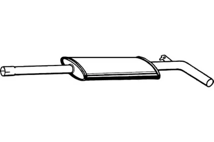 Средний глушитель выхлопных газов FENNO купить