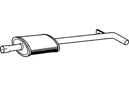 Средний глушитель выхлопных газов FENNO купить