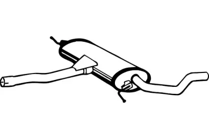 Средний глушитель выхлопных газов FENNO купить