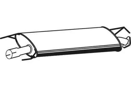 Средний глушитель выхлопных газов FENNO купить