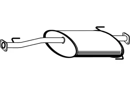 Средний глушитель выхлопных газов FENNO купить