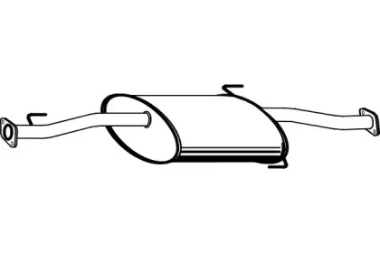 Средний глушитель выхлопных газов FENNO купить