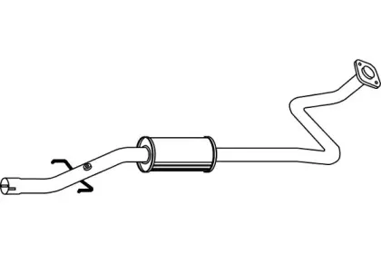 Средний глушитель выхлопных газов FENNO купить