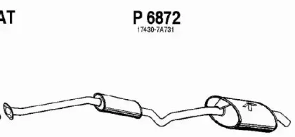Глушитель выхлопных газов конечный FENNO купить