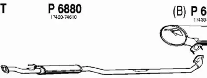 Средний глушитель выхлопных газов FENNO купить