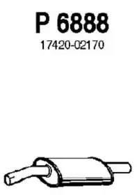 Средний глушитель выхлопных газов FENNO купить