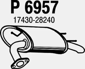 Глушитель выхлопных газов конечный FENNO купить