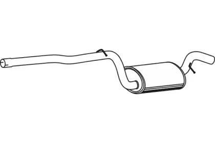 Средний глушитель выхлопных газов FENNO купить