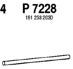 Труба выхлопного газа FENNO купить