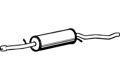 Средний глушитель выхлопных газов FENNO купить