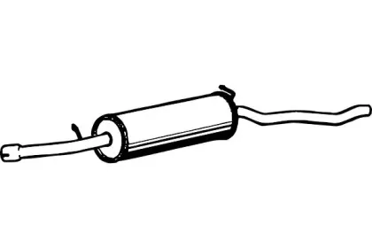 Средний глушитель выхлопных газов FENNO купить