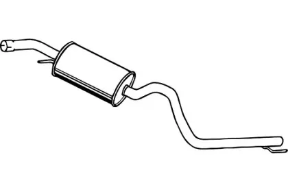 Средний глушитель выхлопных газов FENNO купить