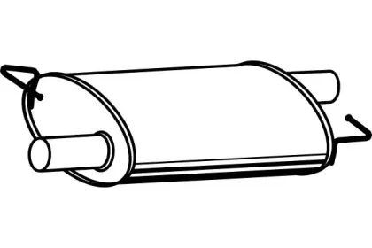 Средний глушитель выхлопных газов FENNO купить