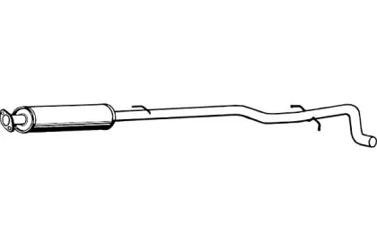 Средний глушитель выхлопных газов FENNO купить