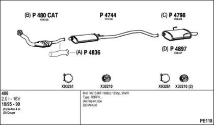Система выпуска ОГ FENNO купить