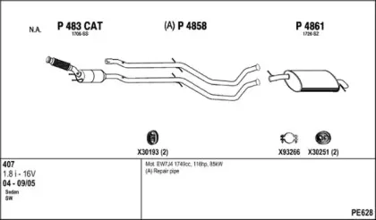 Система выпуска ОГ FENNO купить