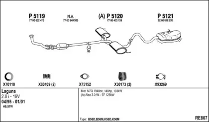 Система выпуска ОГ FENNO купить