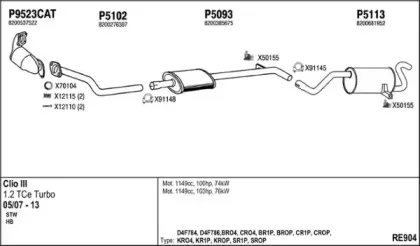 Система выпуска ОГ FENNO купить