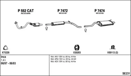 Система выпуска ОГ FENNO купить
