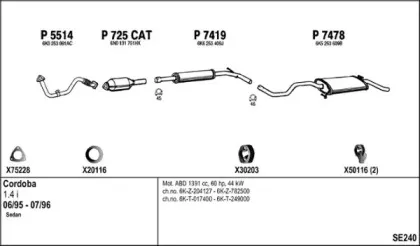 Система выпуска ОГ FENNO купить