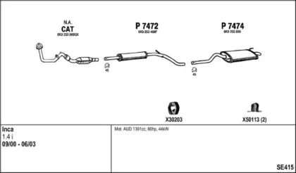 Система выпуска ОГ FENNO купить