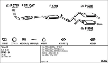 Система выпуска ОГ FENNO купить