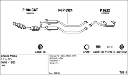 Система выпуска ОГ FENNO купить