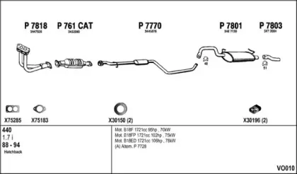 Система выпуска ОГ FENNO купить