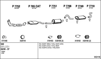 Система выпуска ОГ FENNO купить