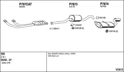 Система выпуска ОГ FENNO купить