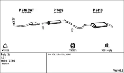 Система выпуска ОГ FENNO купить