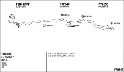 Система выпуска ОГ FENNO купить