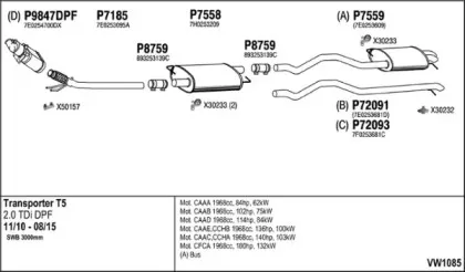 Система выпуска ОГ FENNO купить