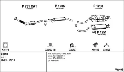 Система выпуска ОГ FENNO купить