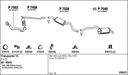 Система выпуска ОГ FENNO купить
