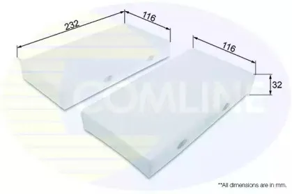 Фильтр, воздух во внутренном пространстве COMLINE купить