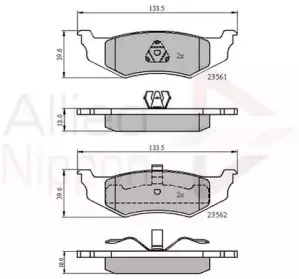 Комплект тормозных колодок, дисковый тормоз COMLINE купить