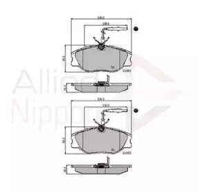 Комплект тормозных колодок, дисковый тормоз COMLINE купить