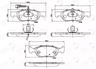 Комплект тормозных колодок, дисковый тормоз COMLINE купить