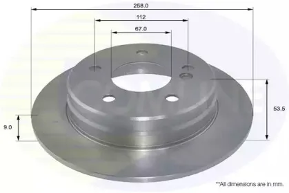 Тормозной диск COMLINE купить