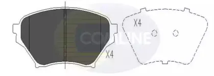 Комплект тормозных колодок, дисковый тормоз COMLINE купить
